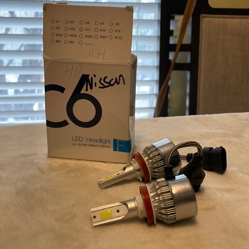 C6 LED HEADLIGHTS NISSAN H11